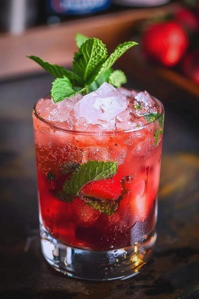 Strawberry Mint Mojito