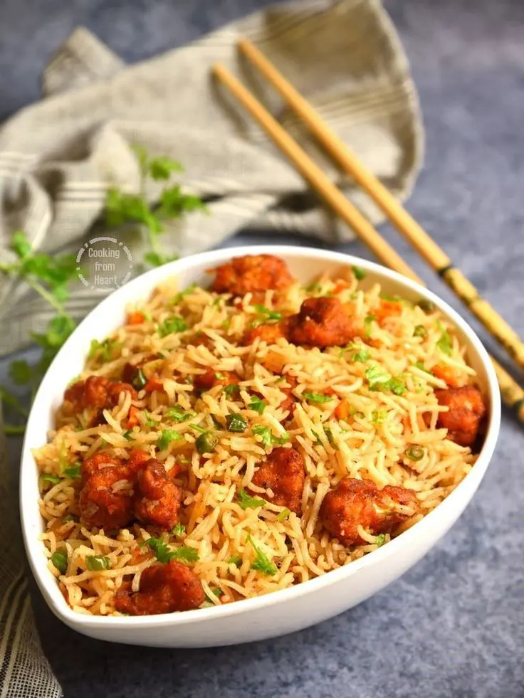 Veg Manchurian Fried Rice