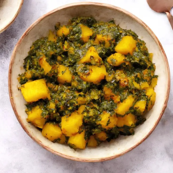 Aloo Palak Paneer Dosa